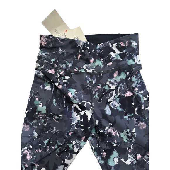 SWEATY BETTY Zero Gravity Slate Gray Nourish Print 7/8 Length Leggings Size XXS - Picture 4 of 7